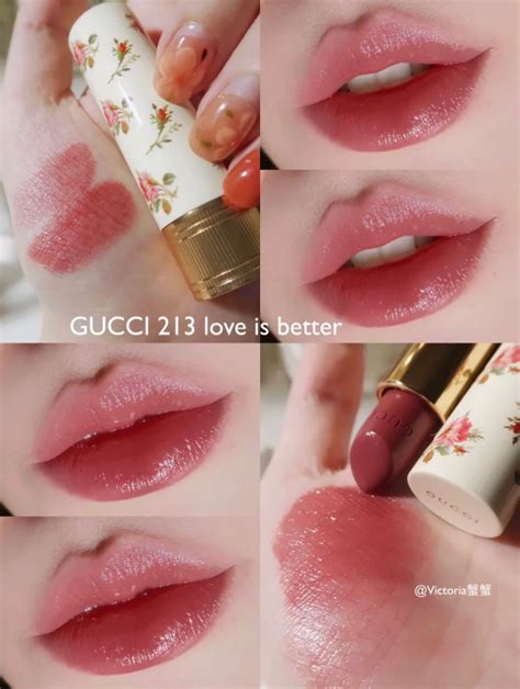 gucci lipstick 213 love is better|Gucci Beauty Love is Better (213) Sheer Lipstick Review.